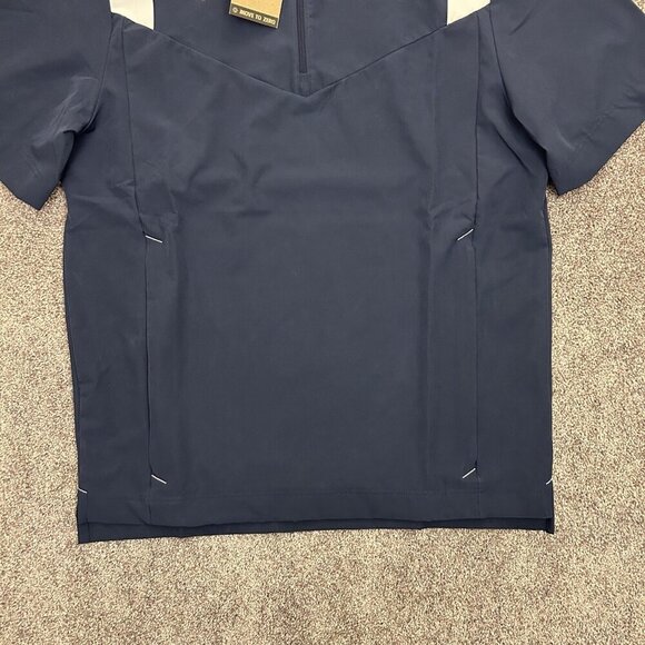 Nike Coach Football Jacket Top Men's Short Sleeves 1/4 Zip Navy Size M - NWT $80 - Picture 4 of 15